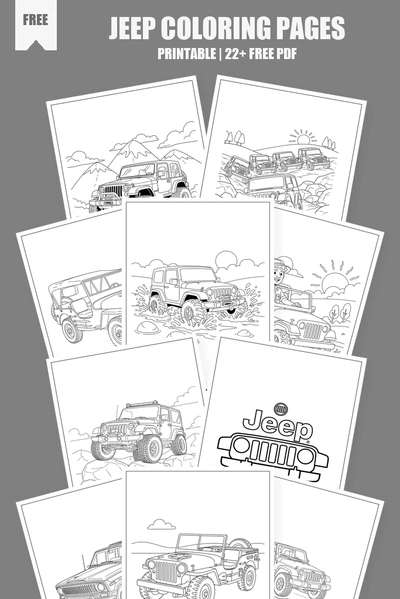 Coloring Pages PDF Pack Cover