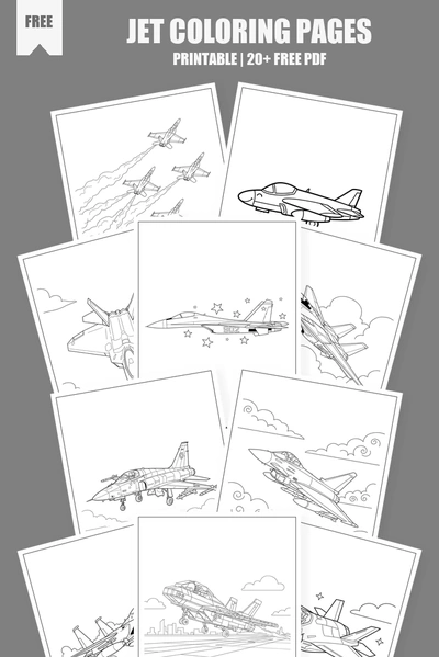 Coloring Pages PDF Pack Cover
