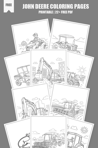 Coloring Pages PDF Pack Cover