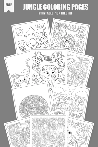 Coloring Pages PDF Pack Cover