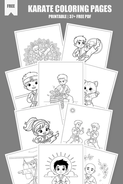 Coloring Pages PDF Pack Cover