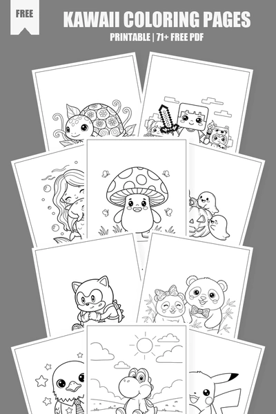Coloring Pages PDF Pack Cover