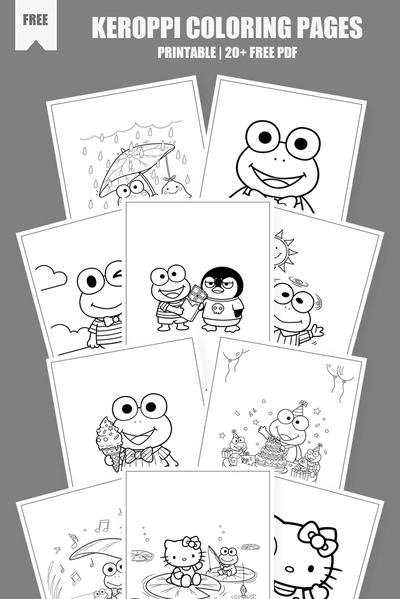 Coloring Pages PDF Pack Cover