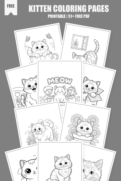 Coloring Pages PDF Pack Cover