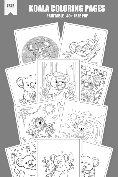 Coloring Pages PDF Pack Cover