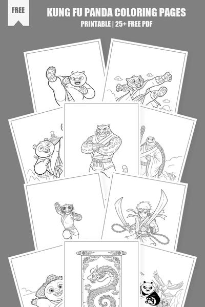 Coloring Pages PDF Pack Cover