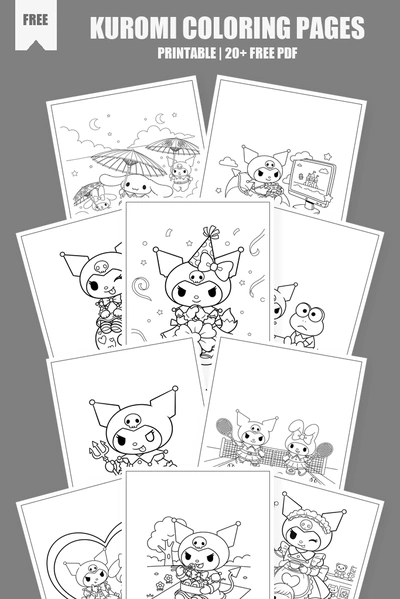 Coloring Pages PDF Pack Cover