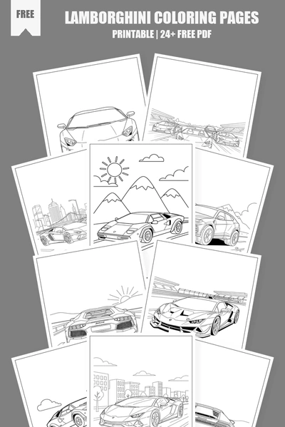 Coloring Pages PDF Pack Cover