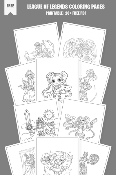 Coloring Pages PDF Pack Cover