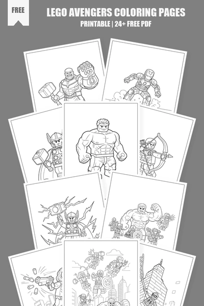 Coloring Pages PDF Pack Cover