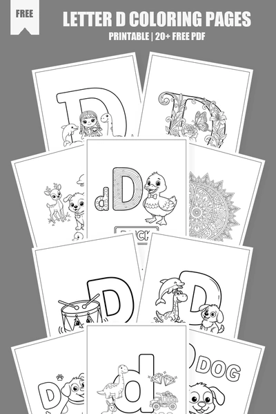 Coloring Pages PDF Pack Cover