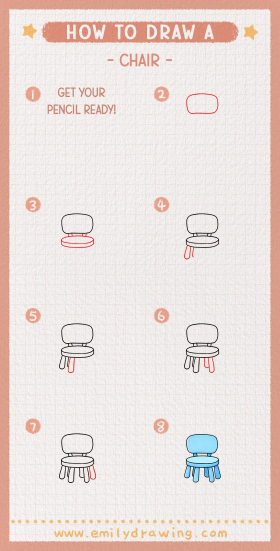 how to draw a chair pinterest pin