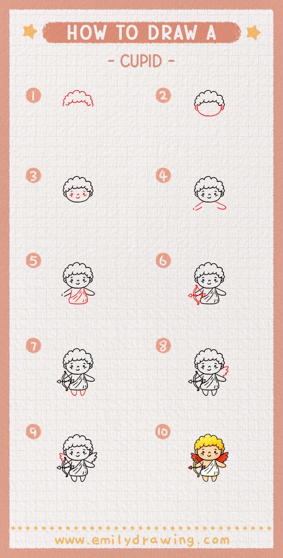 how to draw a cupid pinterest pin