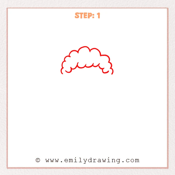 how to draw a cupid - Step 1