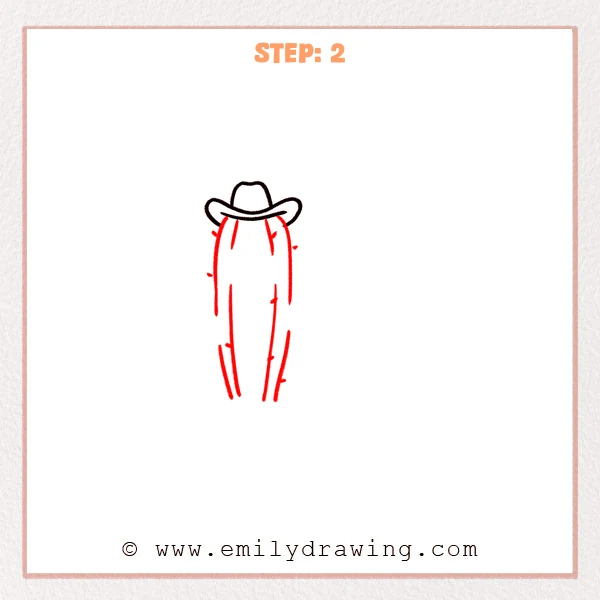 how to draw a desert - Step 2