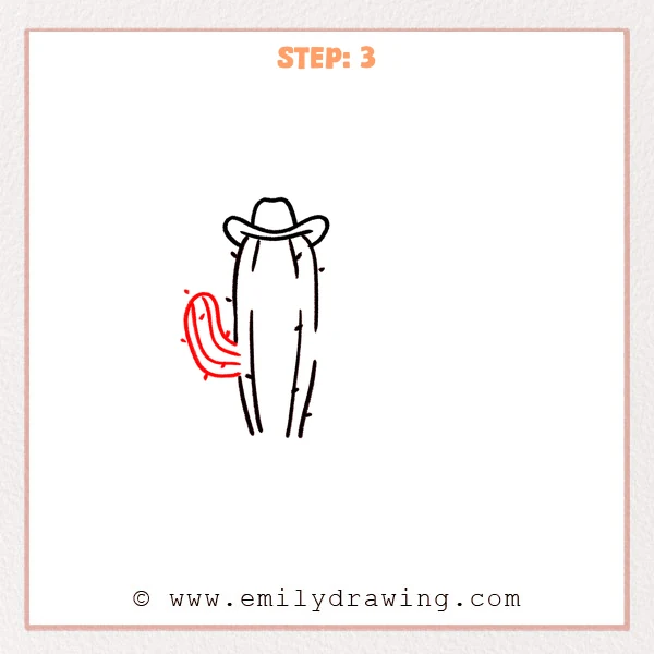 how to draw a desert - Step 3