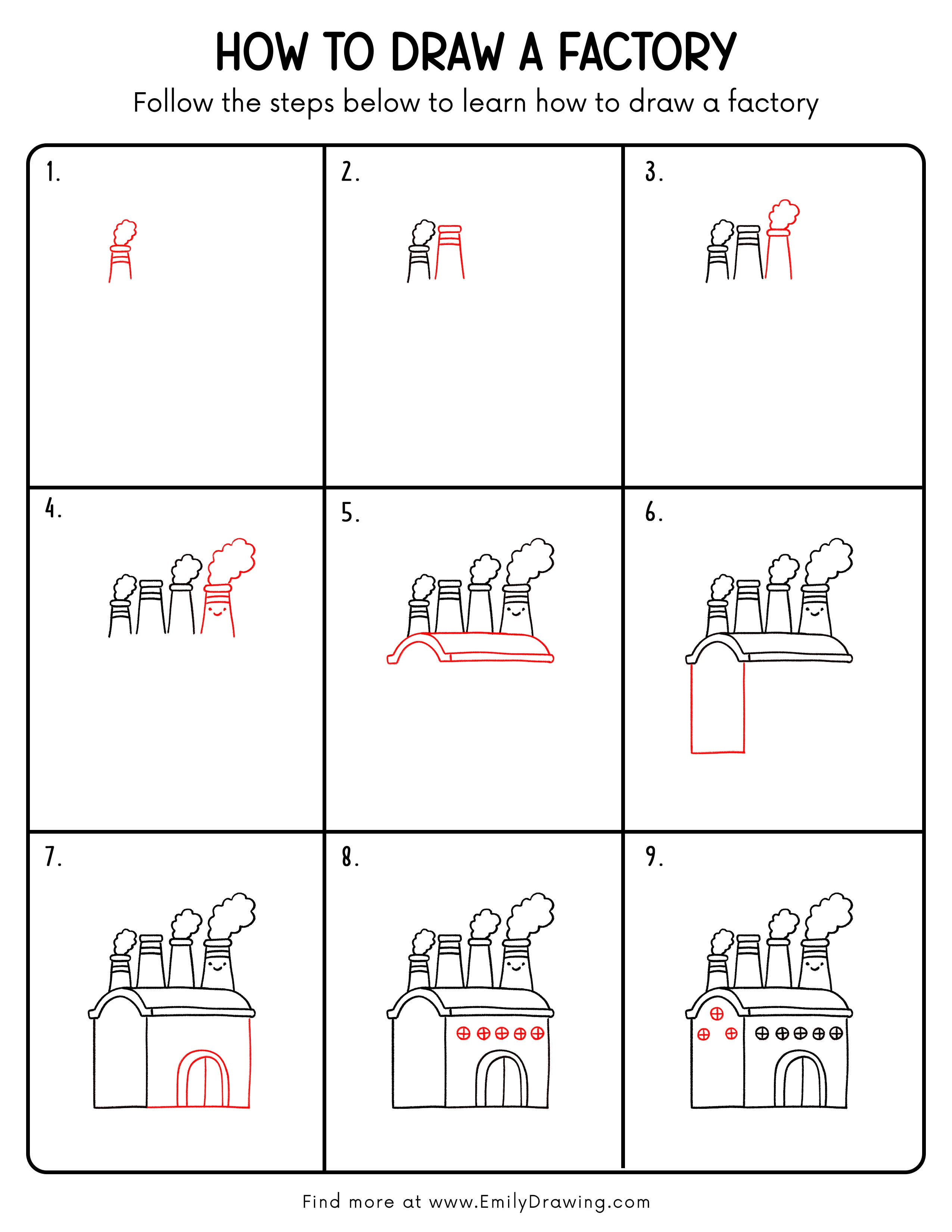 Printable Factory Drawing Guide