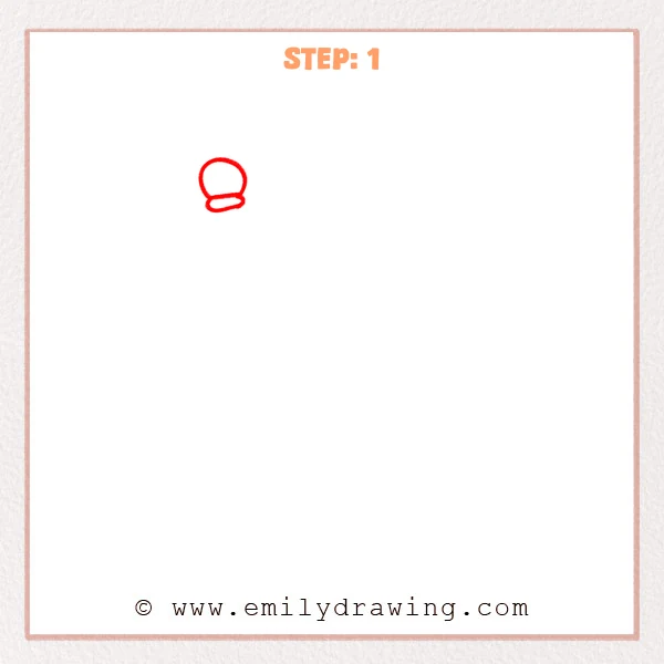 how to draw a flag - Step 1