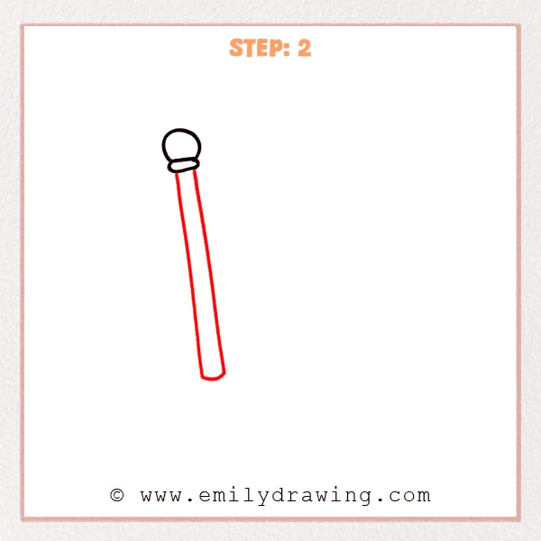 how to draw a flag - Step 2
