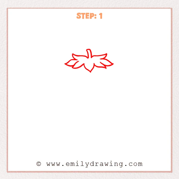 how to draw a fruits - Step 1
