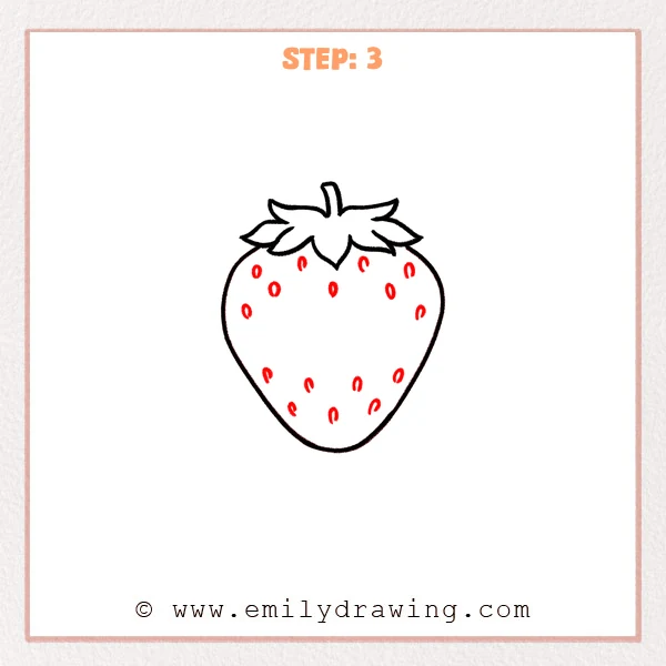 how to draw a fruits - Step 3