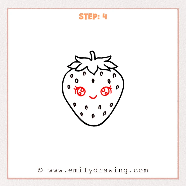 how to draw a fruits - Step 4