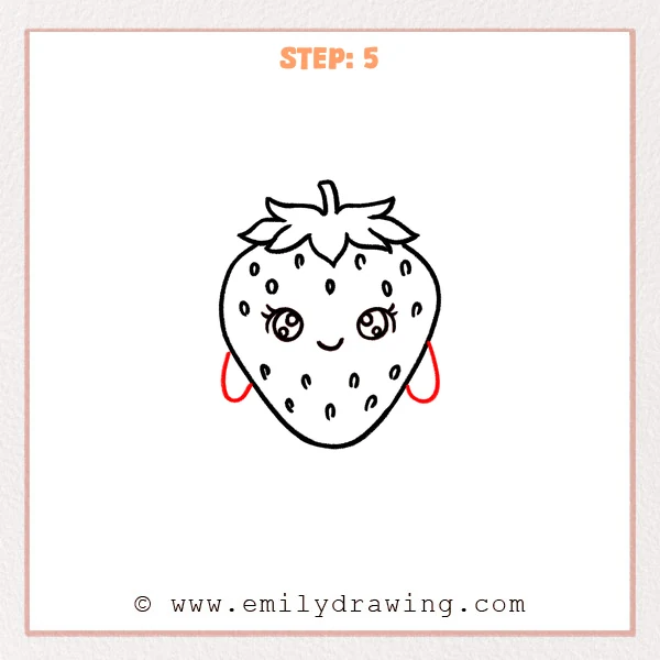 how to draw a fruits - Step 5