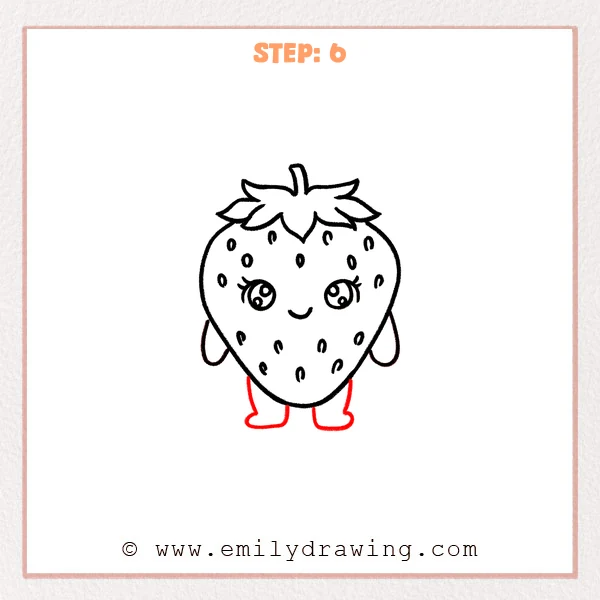 how to draw a fruits - Step 6
