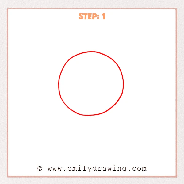 how to draw a globe - Step 1
