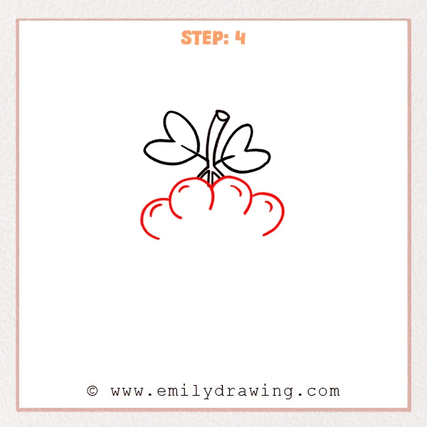 how to draw a grapes - Step 4