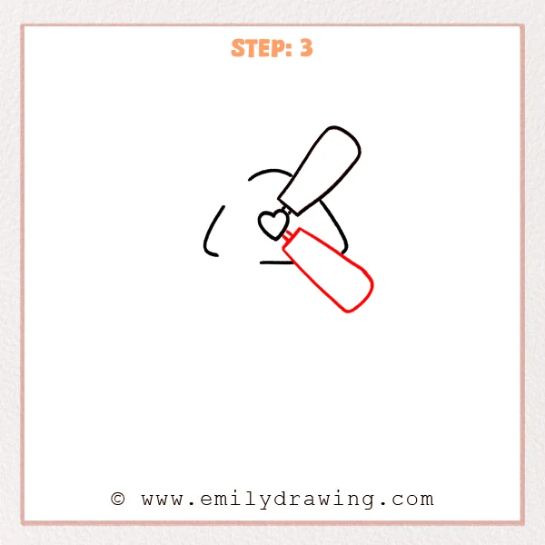 how to draw a windmill - Step 3