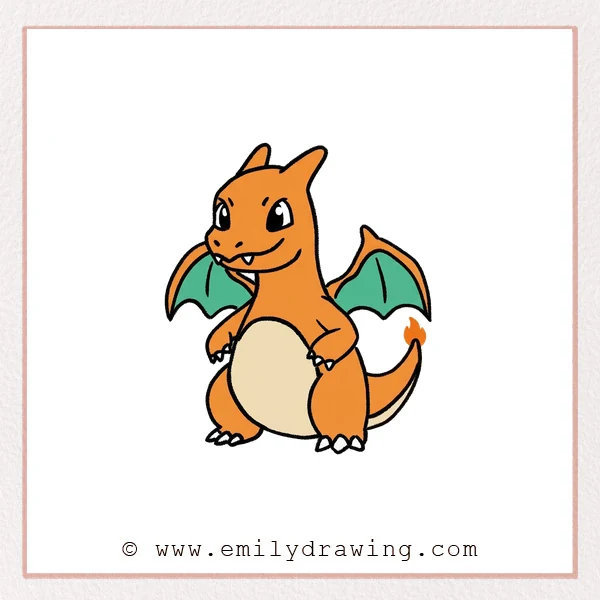 Preview of Charizard drawing