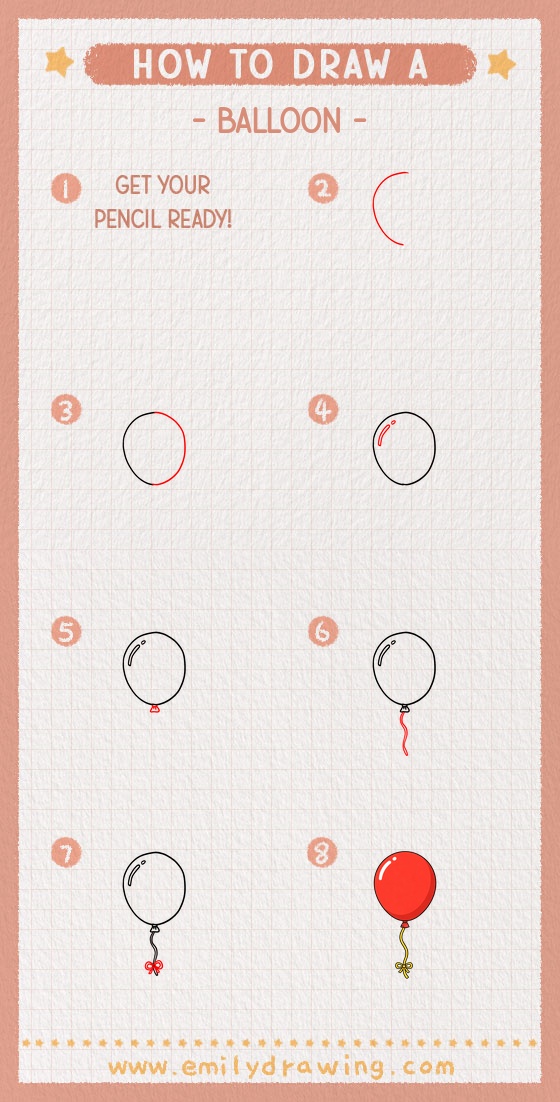 how to draw a balloon pinterest pin