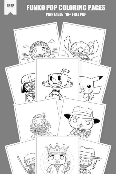 Coloring Pages PDF Pack Cover