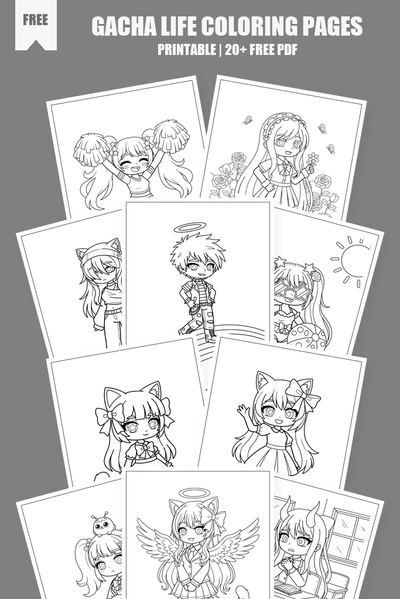 Coloring Pages PDF Pack Cover