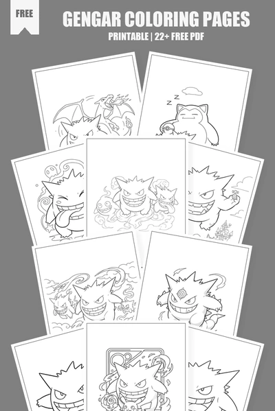 Coloring Pages PDF Pack Cover