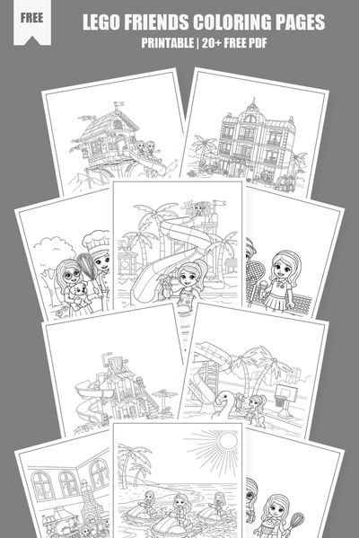 Coloring Pages PDF Pack Cover
