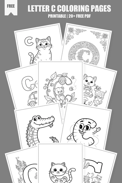 Coloring Pages PDF Pack Cover