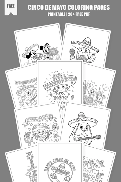 Coloring Pages PDF Pack Cover