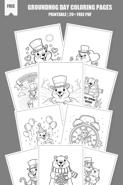 Coloring Pages PDF Pack Cover
