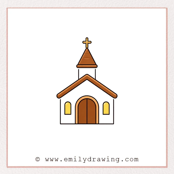 Preview of Church drawing