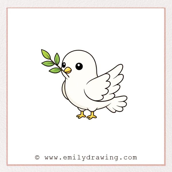 Preview of Dove drawing
