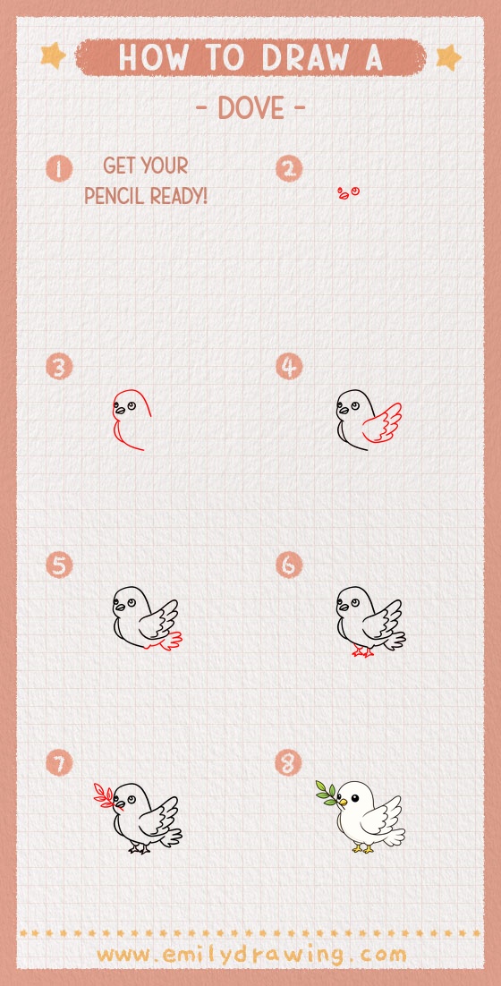 how to draw a dove pinterest pin