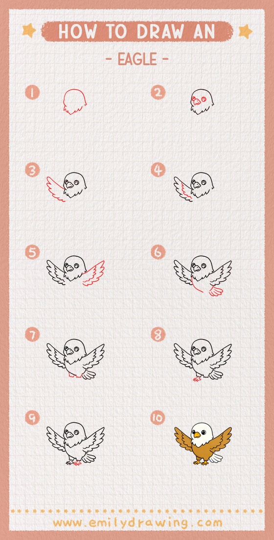 how to draw an eagle pinterest pin