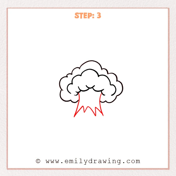 how to draw an explosion - Step 3