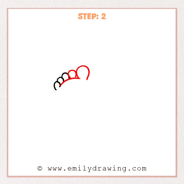 how to draw a feet - A step-by-step sketch for how to draw feet, adding all toe outlines and a long curved top-foot line with a larger big toe.