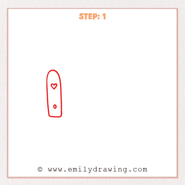 how to draw a fence - A simple sketch of a fence post with a rounded top and a flat bottom.