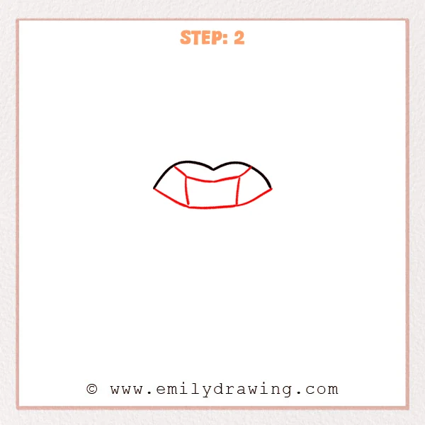 how to draw a gemstone - A gemstone sketch now includes slanted side edges, a straight bottom edge, and simple inner facet lines inside the top rim.