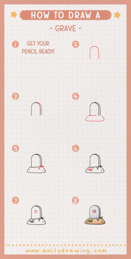 how to draw a grave pinterest pin