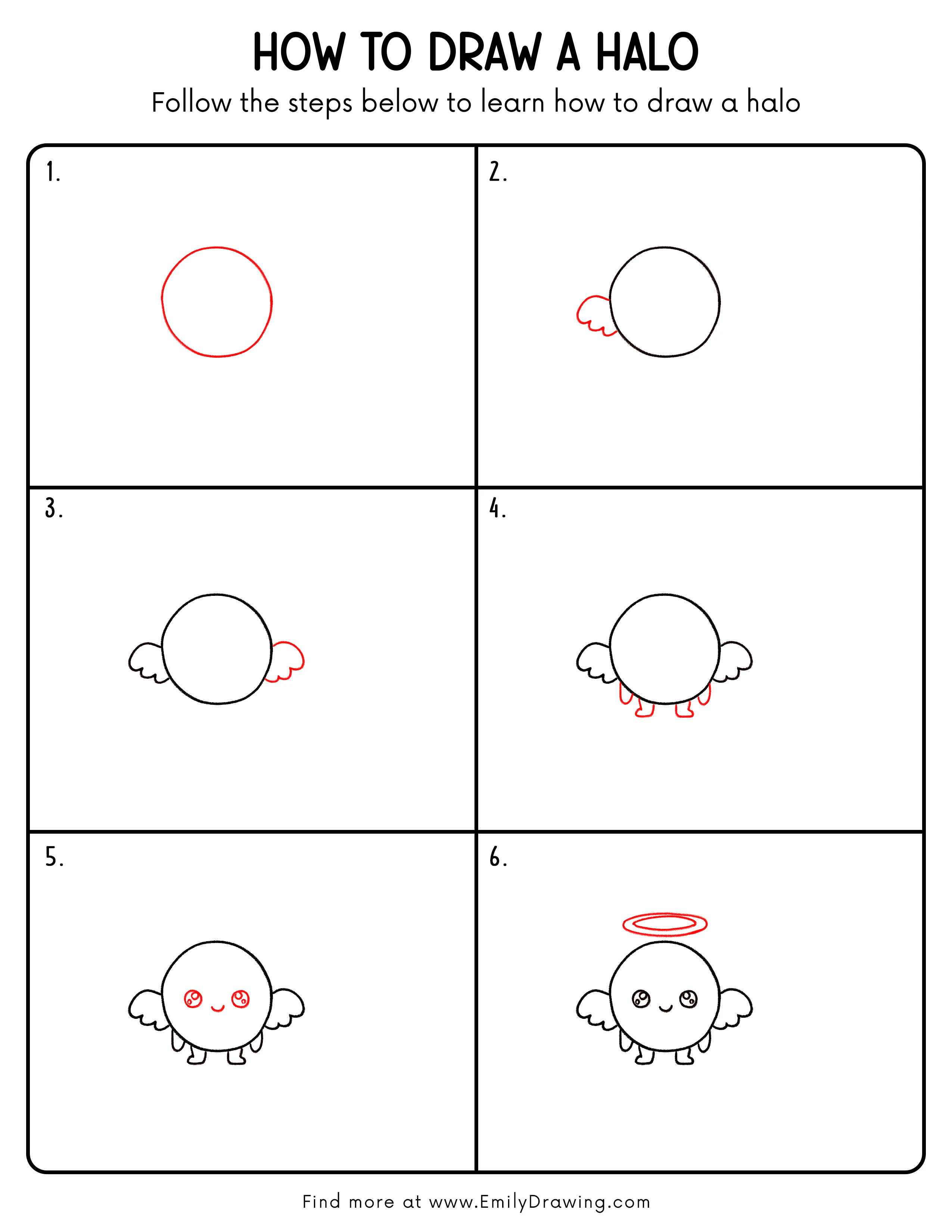 Printable Halo Drawing Guide